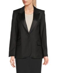 Zadig & Voltaire - Venus Peak Lapel Virgin Wool Blend Blazer - Lyst