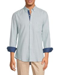 Tailorbyrd - 'Linen Blend Contrast Sport Shirt - Lyst