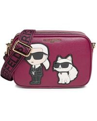 Karl Lagerfeld - Maybelle Logo Applique Crossbody Bag - Lyst
