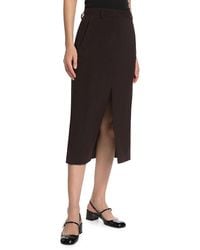 Theory - Wool A-Line Midi-Skirt - Lyst