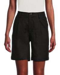 Saks Fifth Avenue - 100% Linen Wide-Leg Dress Shorts - Lyst
