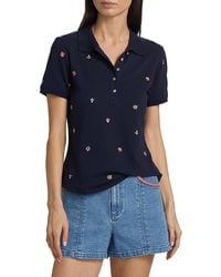 Cinq À Sept - Diana Embroidered Polo Top - Lyst