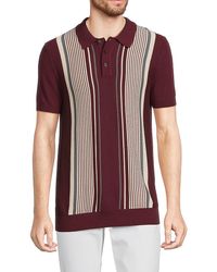 Saks Fifth Avenue - 'Striped Polo Sweater - Lyst
