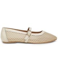 Saks Fifth Avenue - Brynn Leather & Mesh Flats - Lyst