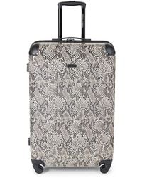Rebecca Minkoff Pippa 28-inch Snakeskin-print Suitcase - Brown