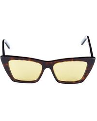 Saint Laurent 53mm Cat Eye Sunglasses - Natural