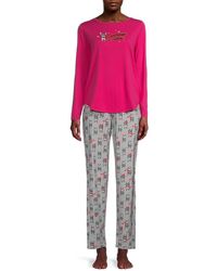Hue Snuggle Weather Pyjama Set - Pink