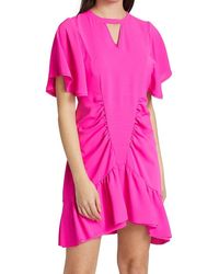 Le Superbe Waikiki Ruched Mini Dress - Pink