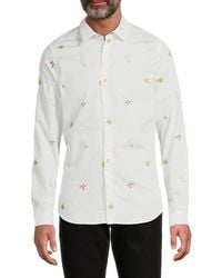 Paul Smith - Graphic Cotton Slim-Fit Shirt - Lyst