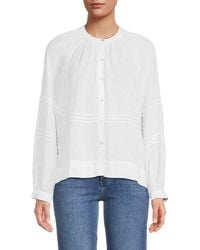 Rails - Frances Linen-Blend Top - Lyst