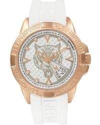 Philipp Plein - Touchdown Ip Rose Stainless Steel & Silicone Strap Watch/44Mm - Lyst