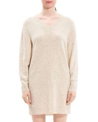 Theory - Donegal Wool & Cashmere Mini Sweater Dress - Lyst