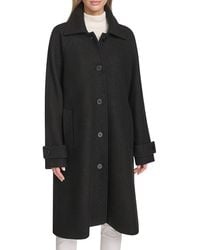 Andrew Marc - Jupiter Wool Blend Balmaccan Coat - Lyst