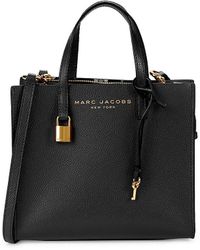 mini grind coated leather satchel