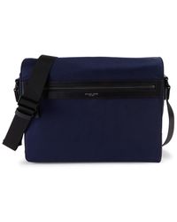New Equilibrium Patches Over Body Messenger Bag Canvas in Blue or Pink