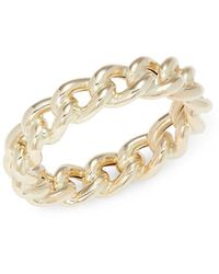 Saks Fifth Avenue - 14K Curb Chain Band Ring - Lyst