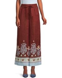 A.L.C. - A. L.C. Emmett Wide-Leg Linen Pants - Lyst