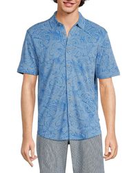 Tommy Bahama - 'Full Blooms Leaf Graphic Shirt - Lyst