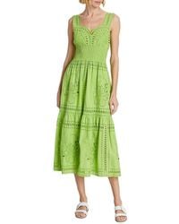 Rails - Fawn Eyelet Sweetheart Midi-Dress - Lyst
