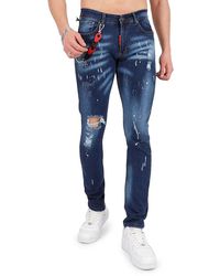 Elie Balleh - Chain Strap Ripped High Rise Skinny Jeans - Lyst
