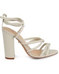 schutz geisy pvc block heel sandals