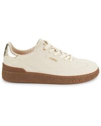 Guess - Quilt Logo Low Top Platform Sneakers - Lyst