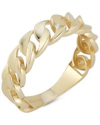 Saks Fifth Avenue - 14k Yellow Gold Curb Chain Ring - Lyst