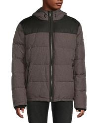 DKNY - Classic Fit Logo Hooded Puffer Jacket - Lyst