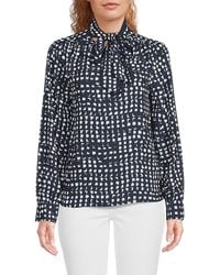 Calvin Klein - Abstract Print Top - Lyst