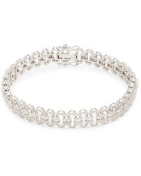 Saks Fifth Avenue - 14k White Gold & 3 Tcw Diamond Bracelet - Lyst