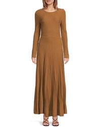 Ba&sh - Robe Jazia Ribbed Wool-blend Maxi Dress - Lyst