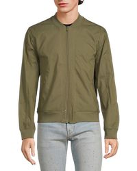 Kenneth Cole - Solid Bomber Jacket - Lyst