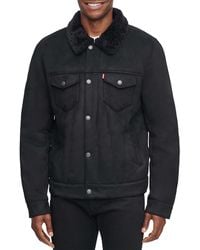 Levi's - Classic Fit Faux Shearling Lined Bomber Jacket - Lyst