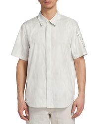 Helmut Lang - Striped Short Sleeve Cargo Shirt - Lyst