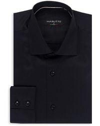 MASUTTO - Classic Fit Solid Dress Shirt - Lyst