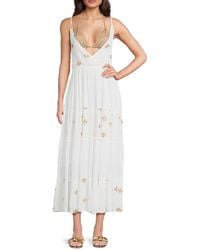 La Moda Clothing - Sequin Cover-Up Midi-Dress - Lyst