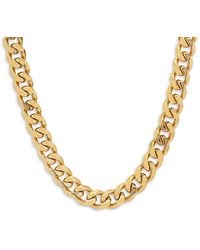 Anthony Jacobs - 2-Piece 18K Goldplated Cuban Link Chain Necklace & Bracelet Set - Lyst
