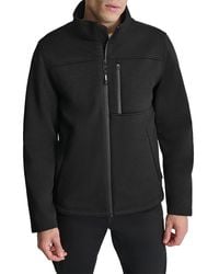 DKNY - Knit Zip Fleece Jacket - Lyst