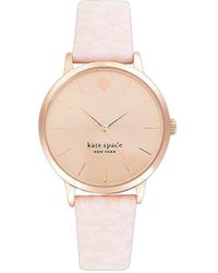 Kate Spade Metro Leading Lady 34mm Stainless Steel & Leather Watch - Metallic