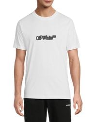 Off-White c/o Virgil Abloh - Spray Arrow Slim Cotton Jersey T-shirt - Lyst