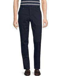 BOSS - Solid Flat Front Pants - Lyst