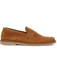 Bruno Magli - Carmelo Suede Penny Loafers - Lyst