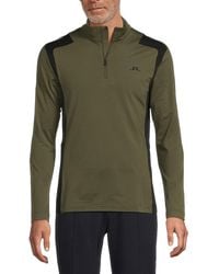 J.Lindeberg - J. Lindeberg Lukas Quarter-Zip Sweatshirt - Lyst