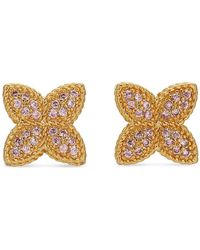 Eye Candy LA - Luxe Sophia Goldtone & Cubic Zirconia Flower Stud Earrings - Lyst
