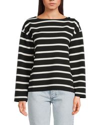 Rag & Bone - Irina Textured Stripe Longsleeve - Lyst