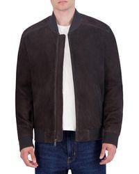 Cole Haan - Suede Bomber Jacket - Lyst