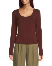 Vince - Scoopneck T-Shirt - Lyst