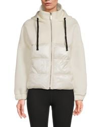 DKNY - Drop Shoulder Hooded Puffer Jacket - Lyst