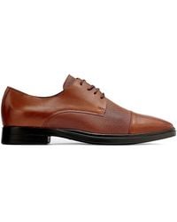 Karl Lagerfeld - Cap Toe Leather Oxford Shoes - Lyst