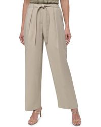DKNY - Tie Front Trousers - Lyst